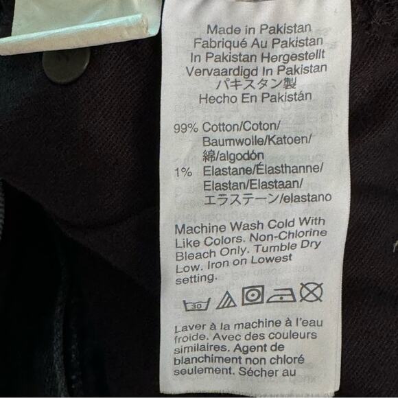 High Rise Charcoal Black Denim Shorts Madewell 24 - Picture 4 of 6